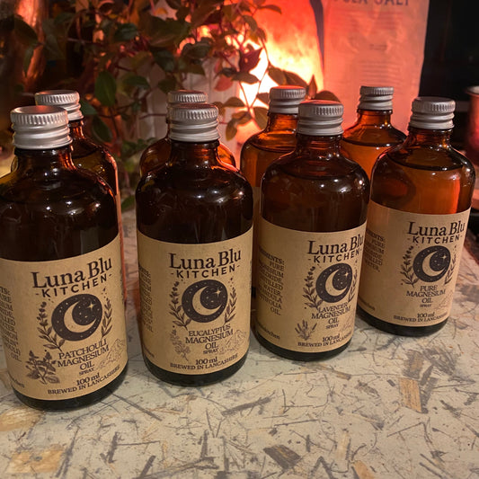 Eucalyptus Magnesium Oil Spray - relief for sore muscles, headaches, restful sleep, muscle fatigue & tension.