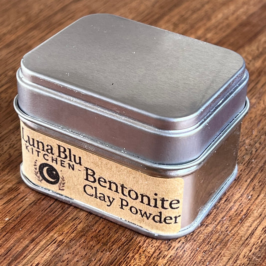Pure Bentonite Clay Powder 40g Tin